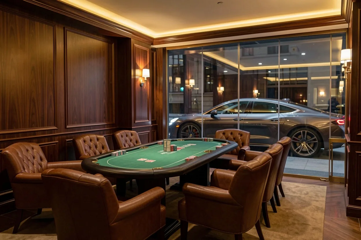 Interior of the Play Lounge club room